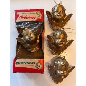 Vintage Star Band Christmas Angel Ornaments, Set Of 4, 1 in Original Box